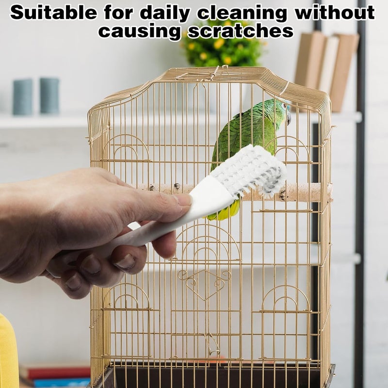 CYUXING 4pcs Birdcage Long-Handled Shovel Cleaner, Bird Cage Tool Accessories Supplies, for Better Cleaning of Bird Droppings from Pet Cages Parrot Cages Bird Perches - Image 5